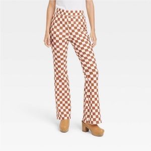 Grayson Threads Retro Checkered Flared Pants